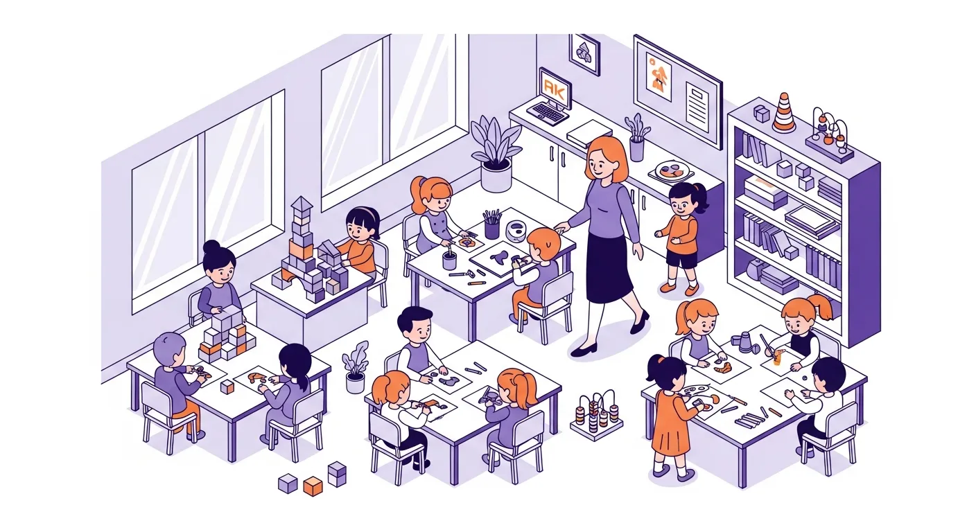 Illustration école maternelle et primaire