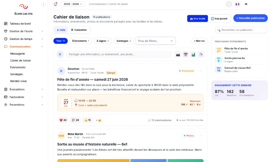 Cahier de liaison