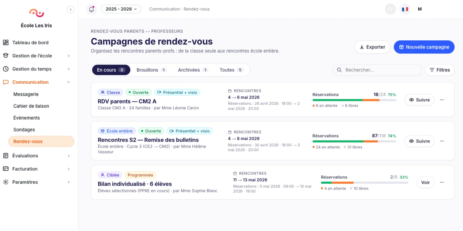 Campagnes de rendez-vous